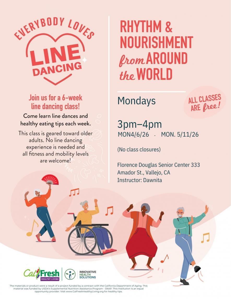 Everybody Loves Line Dancing at Florence Douglas Spanish